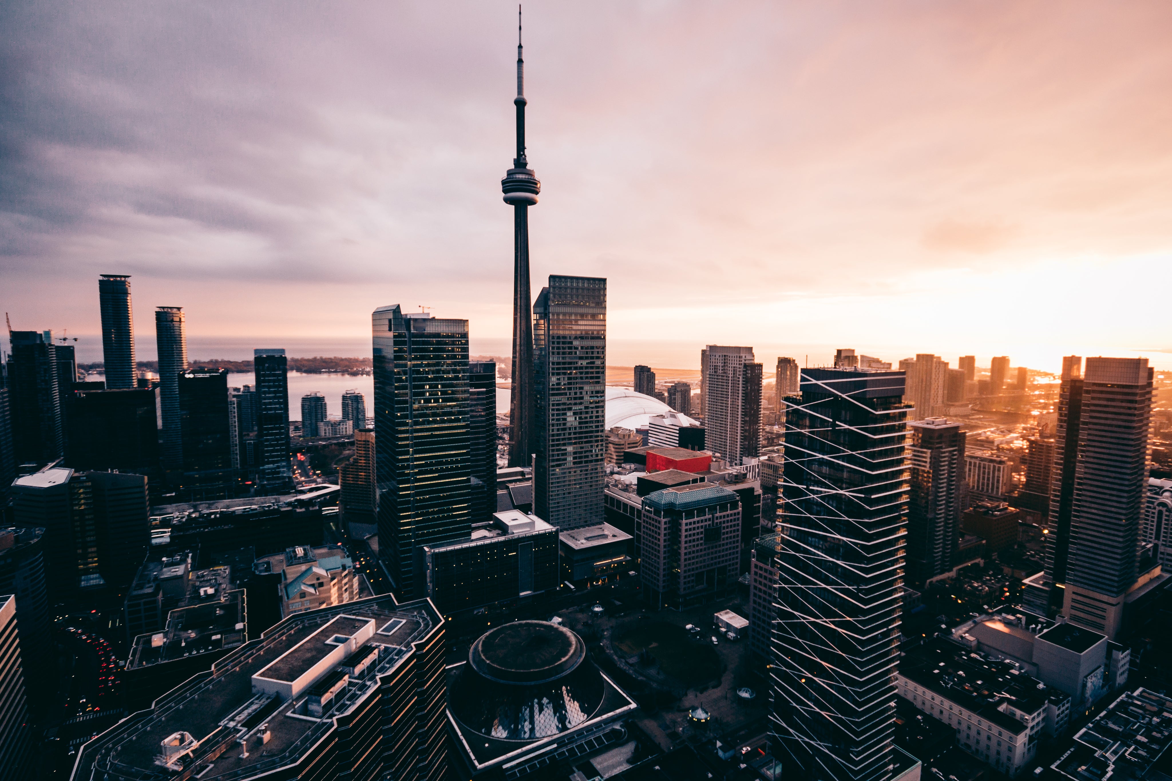 Toronto stunning sunset