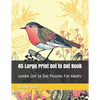 45 Large Print Dot to Dot Book: Jumbo Dot to Dot Puzzles For Adults - Paperback