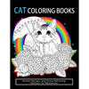 Cat Coloring Books: Cats & Kittens for Comfort & Creativity for adults, kids and girls - Paperback