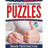 USA Difficult Crossword Puzzles: Brain Twisting Fun - Paperback