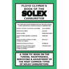 Floyd Clymer's Book of the Solex Carburetor - Paperback