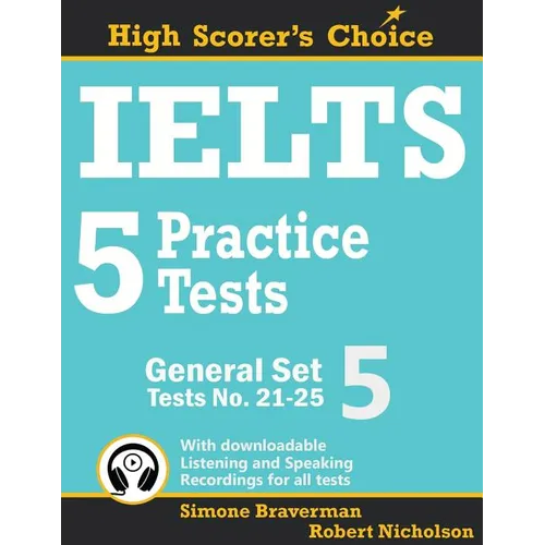 IELTS 5 Practice Tests, General Set 5: Tests No. 21-25 - Paperback