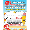 200 Fundamental Sight Words Workbook for Kids Learning to Write and Read - Paperback