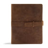 CSB Legacy Notetaking Bible, Tan Genuine Leather with Strap - Leather