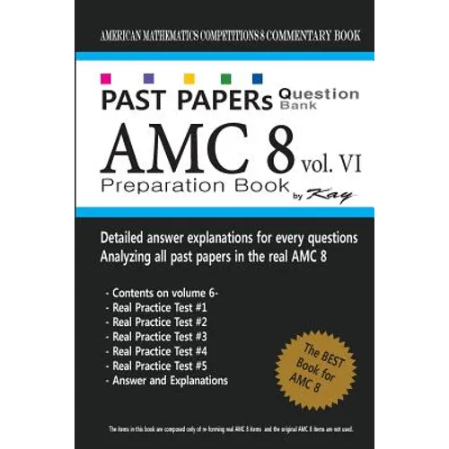 Past Papers Question Bank AMC8 [volume 6]: amc8 math preparation book - Paperback