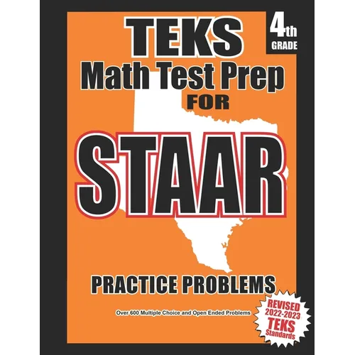 TEKS 4th Grade Math Test Prep for STAAR - Paperback
