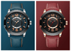 Men's Waterproof  Sport Watch With Leather  Belts  And Large Numbers Details Unique Design Perfect Gift