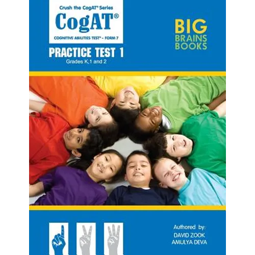 Crush the CogAT: Form 7 Practice Test 1 (Grades K, 1, and 2) - Paperback