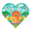 Heart-Shaped BB - I Love Grandpa - Board Book