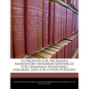 To Provide for Increased Mandatory Minimum Sentences for Criminals Possessing Firearms, and for Other Purposes - Paperback