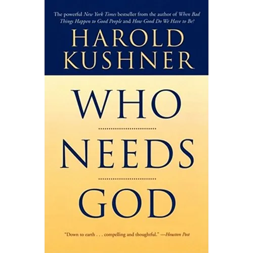 Who Needs God - Paperback