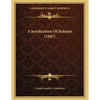 A Justification Of Judaism (1885) - Paperback
