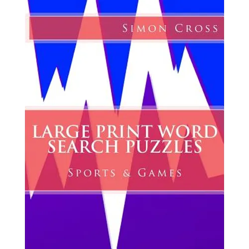 Large Print Word Search Puzzles Sports & Games - Paperback