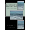 Investigating Life's Meaning: A Philosophical, Theological and Historical Introduction - Paperback