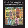 Adult Coloring Book: Stress Relieving Cityscape Designs - Paperback