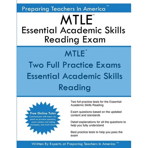 MTLE Essential Academic Skills Reading Exam: MTLE NES 001 Essential Academic Skills Reading - Paperback