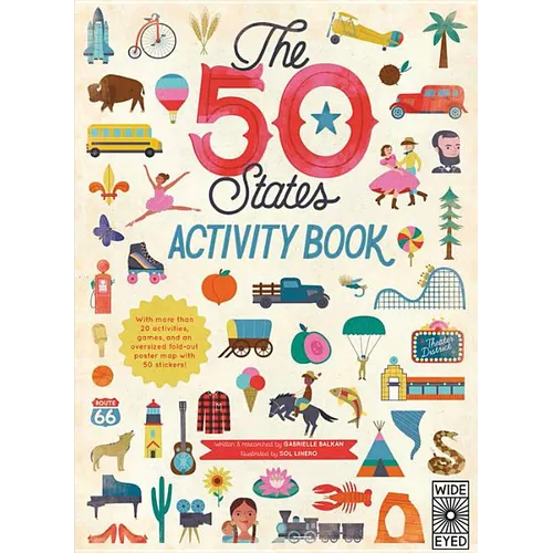 The 50 States: Activity Book: Maps of the 50 States of the USA - Paperback
