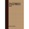 News Of England Or A Country Without A Hero - Paperback