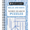 Brain Games - Relax and Solve: Word Search Puzzles (Pattern Cover) - Spiral