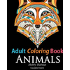 Adult Coloring Book: Animals: Coloring Book for Grownups Featuring 34 Beautiful Animal Designs - Paperback