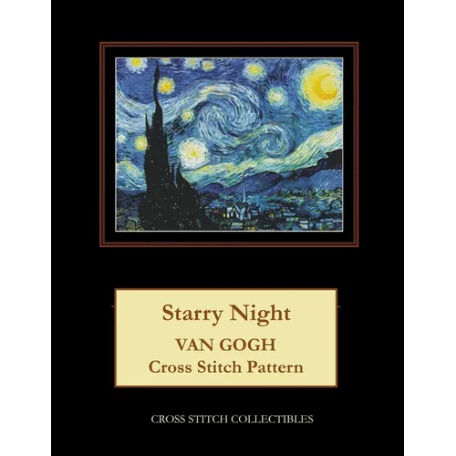 Starry Night: Van Gogh cross stitch pattern - Paperback