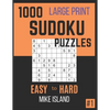 1000 Large Print Sudoku Puzzles: Sudoku Puzzle Book For Adults - Paperback