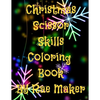 Christmas Scissor Skills Coloring Book - Paperback