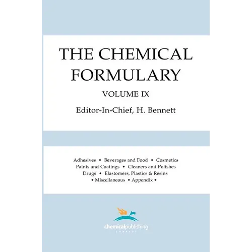 The Chemical Formulary, Volume 9 - Paperback