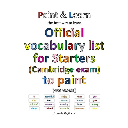 Official vocabulary list for Starters (Cambridge exam) to paint - Paperback