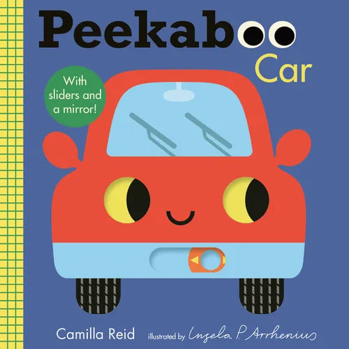 Peekaboo: Car: (An Interactive Board Book for Babies & Toddlers with Mirror & Sliders to Push, Pull, or Turn. Cute Artwork Includes a Truck, Bus, Tool - Board Book