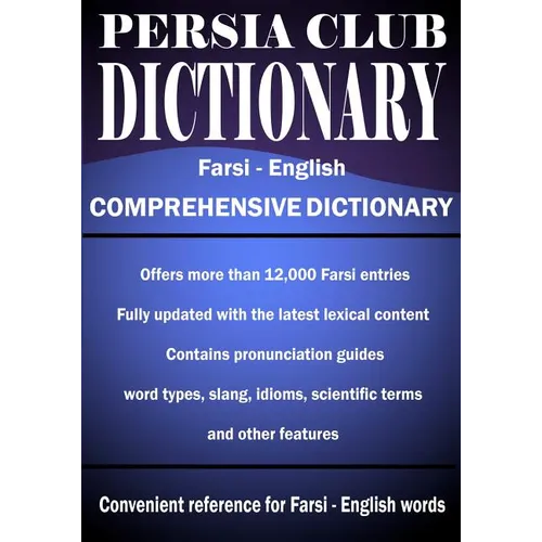 Persia Club Dictionary Farsi - English - Paperback