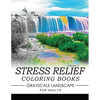 Stress Relief Coloring Books GRAYSCALE Landscape for Adults Volume 2 - Paperback