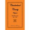Cumberland County, Virginia Tithable Lists for 1759 - Paperback