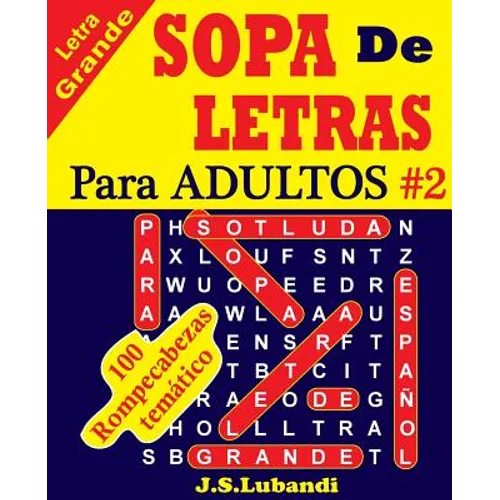 SOPA De LETRAS Para ADULTOS - Paperback