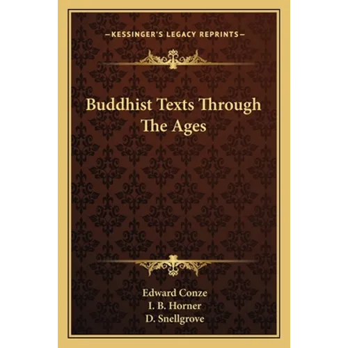 Buddhist Texts Through The Ages - Paperback