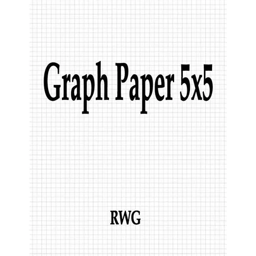Graph Paper 5x5: 100 Pages 8.5" X 11" - Paperback
