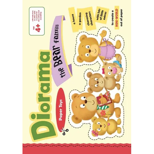 The Bear Family Diorama: Paper toys mini world - Paperback