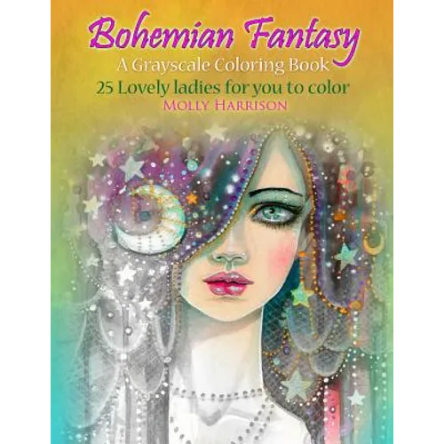 Bohemian Fantasy: A Grayscale Coloring Book - Paperback