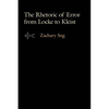 The Rhetoric of Error from Locke to Kleist - Hardcover