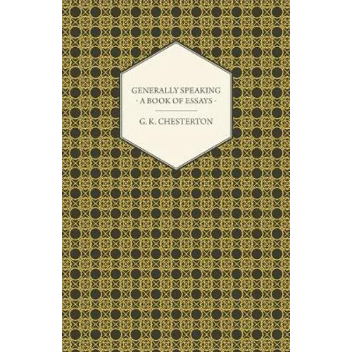 Generally Speaking - A Book of Essays - Paperback