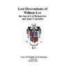 Lost Descendants of William Lee, the Son of Colonel Richard Lee and Anne Constable - Paperback