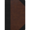 KJV Super Giant Print Reference Bible, Black/Brown Leathertouch, Indexed - Imitation Leather