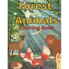 Forest Animals: Coloring Book For Children Learn At Home Pictures And Descriptions - Paperback