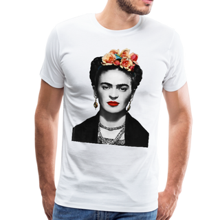 Frida Kahlo With Flowers Poster Artwork T-Shirt