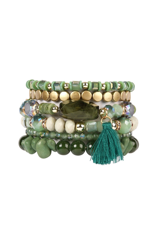 Boho Tassel Charm Bracelet