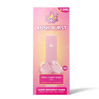 Kush Burst - THC Disposable - Knockout Disposable - Pink Candy Kush - 2200mg