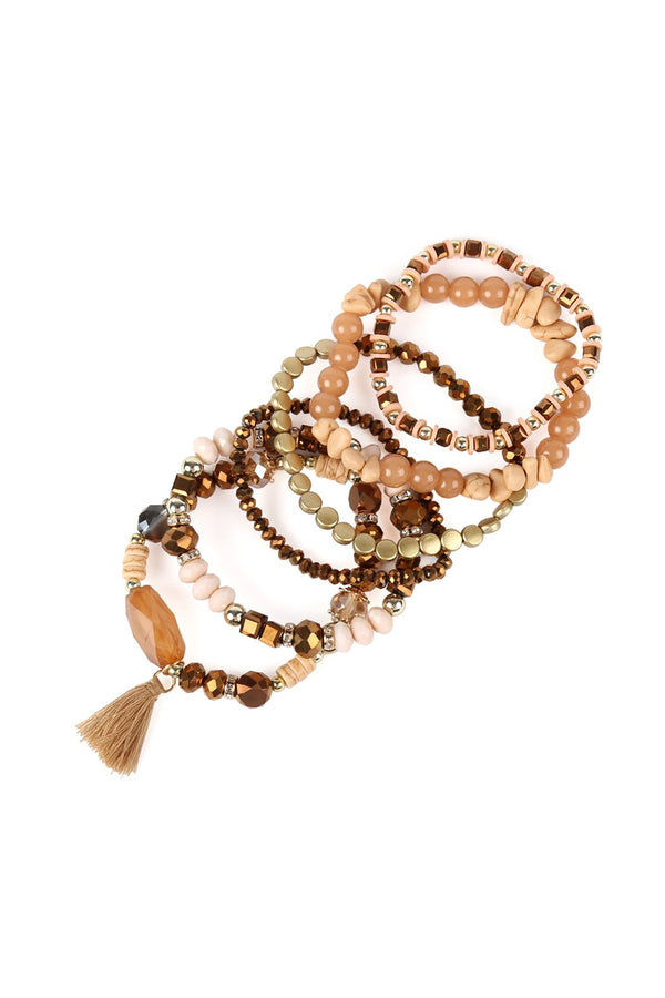 Boho Tassel Charm Bracelet