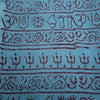 OM Hand Block Bhakti Yoga Prayer Sanskrit Hindu Mantra Shawl - Webster.direct