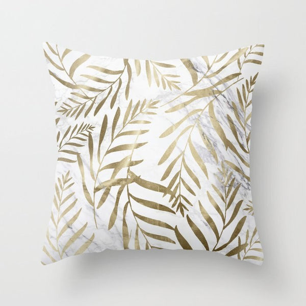 Hot Gold Throw Pillows