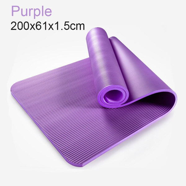 185cm Enlarged Fitness Mat Yoga Mat Men Gym Exercise Mat Esterilla Yoga Tapete Pad Lengthen Non-Slip for Beginner With Yoga Bag